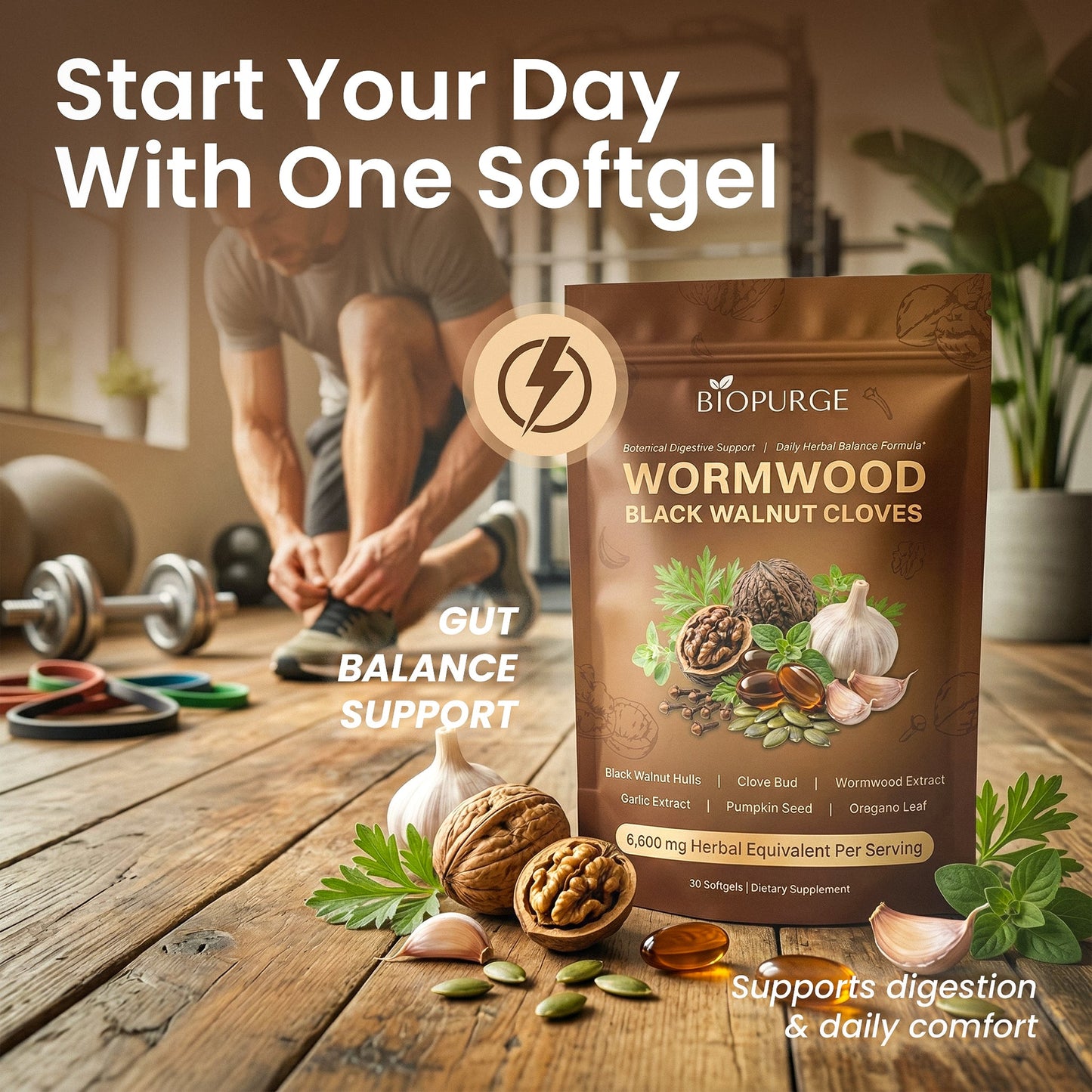 Wormwood Black Walnut 6,600mg softgels
